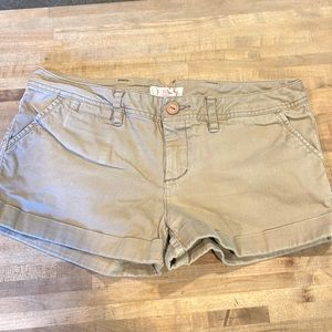 OP Ocean Pacific Cuffed Khaki Shorts